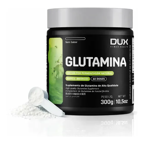 Glutamina - Pote 300g Dux Nutrition Sabor Natural