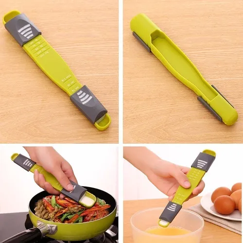 Colher De Medida Retrátil Cozinha 9 Grama Compacta Cor Branco