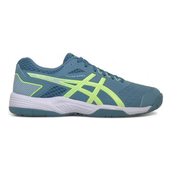 Zapatilla Asics Mujer Gel Backhand Gris Azulado