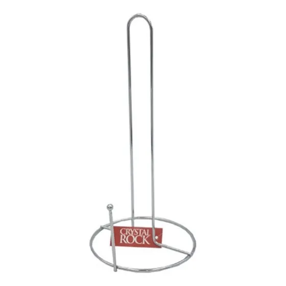 Porta Rollo De Cocina Papel Servilletero Mesa Metal Cromado Color Plateado