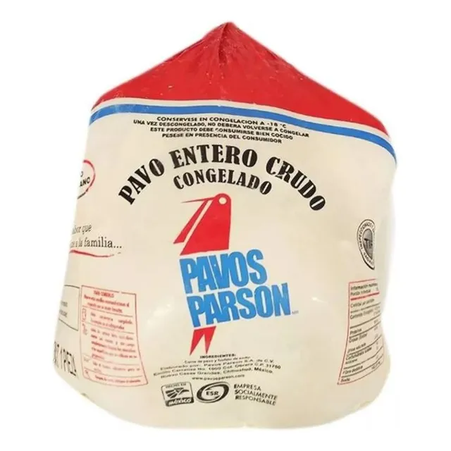 Pavo Entero Crudo Marca Parson De 12 A 14 Kg