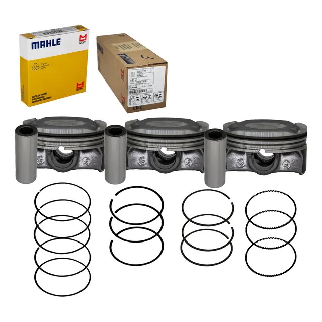 Kit Pistão E Anél 0,50 Kwid 1.0 12v 3 Cilindros Flex Mahle