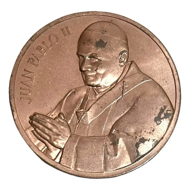 Moneda De Colección Juan Pablo Ii Chile Feliz Navidad