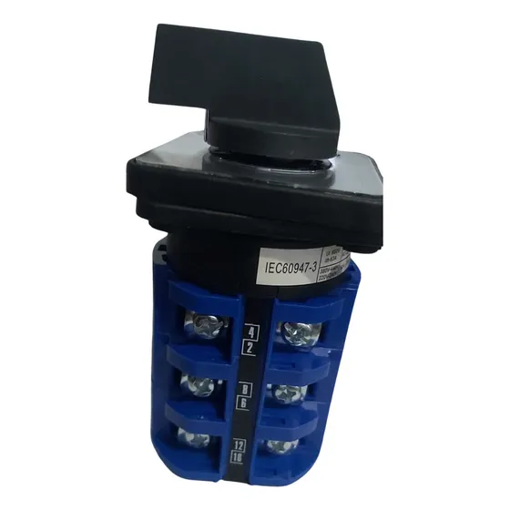 Selector Tipo Paco 63a Conmutador Posiciones 1-0-2 3 Polos Color Azul