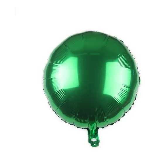 Globos Metálico Redondo Con Gas Helio 18 Pulgadas 