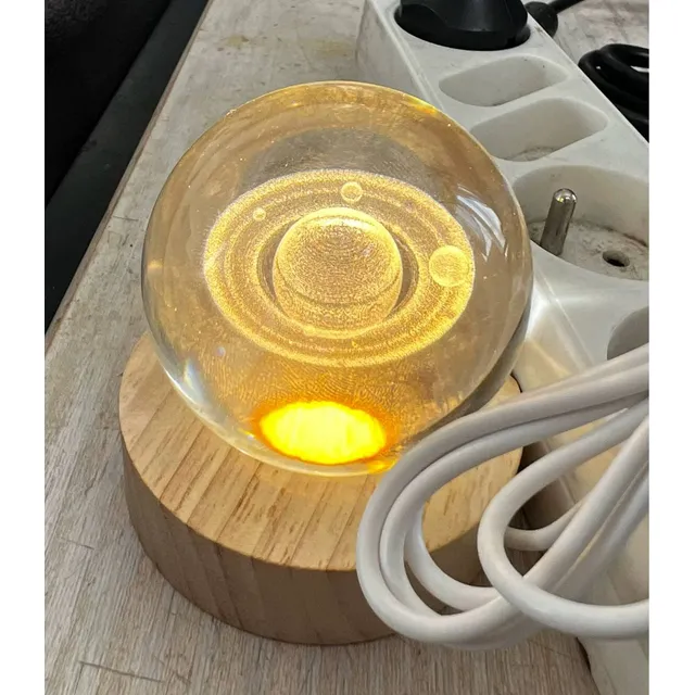 Lampara De Esfera De Cristal