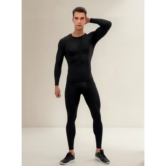Primera Capa Hombre, Camiseta Y Calza Compresion Térmicos
