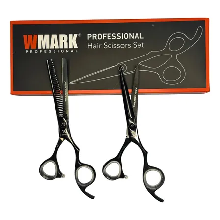 Tijera Peluqueria Wmark Profesional Filonavaja Y Esculpidora Negro