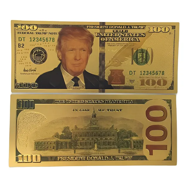 Billete Dorado De Donald Trump Para Coleccionistas 1 Und