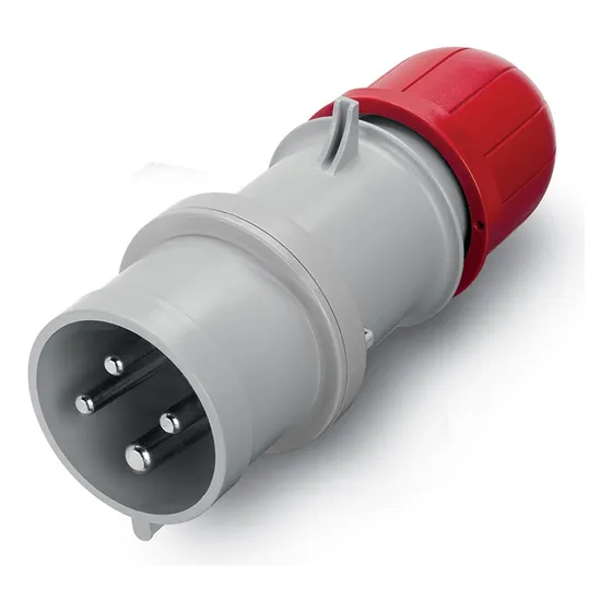 Ficha Industrial Macho 32a 3p+t 6h 380-415v Scame 213.3236 Color Rojo