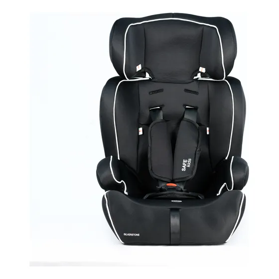 Booster Auto Bebe Mega Baby Silverstone 3 En 1 De 9 A 36 Kg Color Negro
