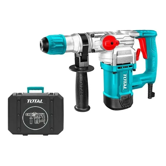 Rotomartillo Total 1050w Industrial, 4.5 J, Encastre Sds Plus - Incluye Maletín Y Accesorios - Th110266