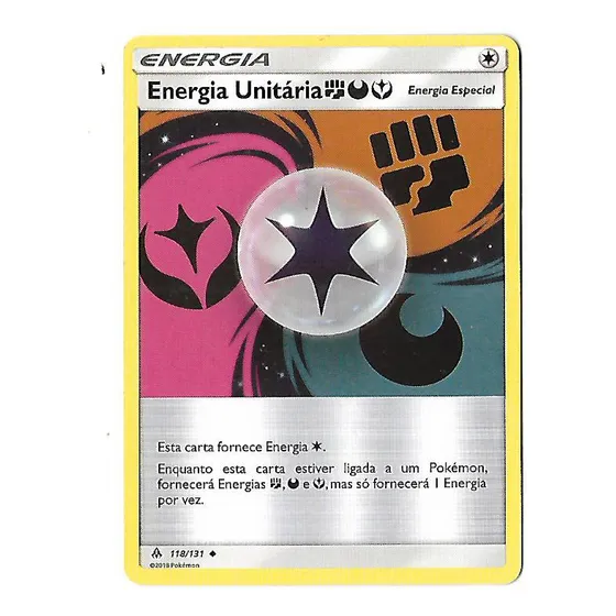 Pokemon Energia Unitária Fdy Sol E Lua Luz Proibida Frete In