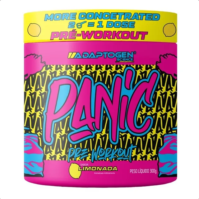 Suplemento Panic Pre Treino Creatina Adaptogen Pote 300g