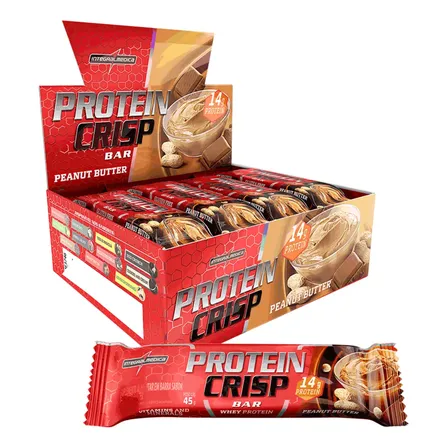 Protein Crisp Bar Peanut Butter 12 und Integralmédica