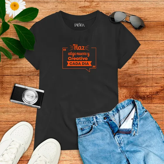 Franela Dama/hombre Frase Motivacional Haz Algo Nuevo