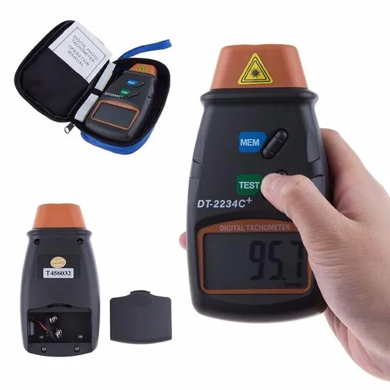 Tacometro Digital Luz Laser Optico No Toca El Rpm