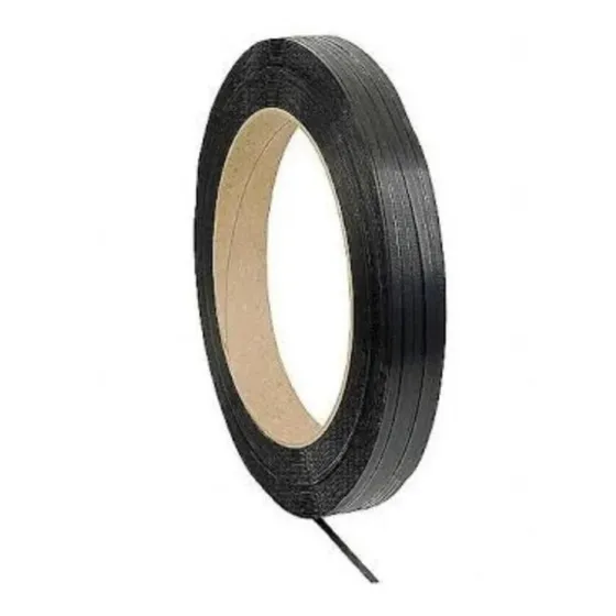 2 Rollos Fleje 5/8 Negro, Plástico, Polipro Uso Manual 12 Kg