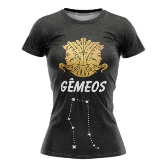 Camiseta Camisa Câncer Signo Zodíaco Gêmeos Horóscopo 00