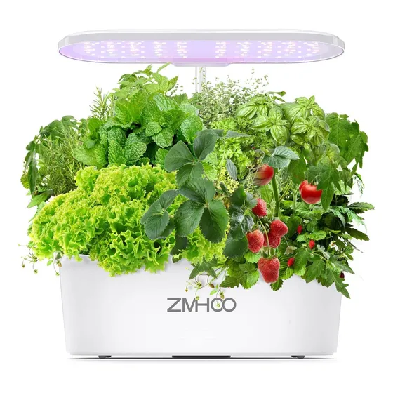 Sistema Cultivo Hidroponico Kit Hierba Hidroponica 2 Luz