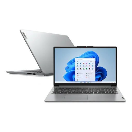 Notebook Lenovo Ideapad 1 Cel 4gb 128gb Ssd 15,6'' W11 Cinza