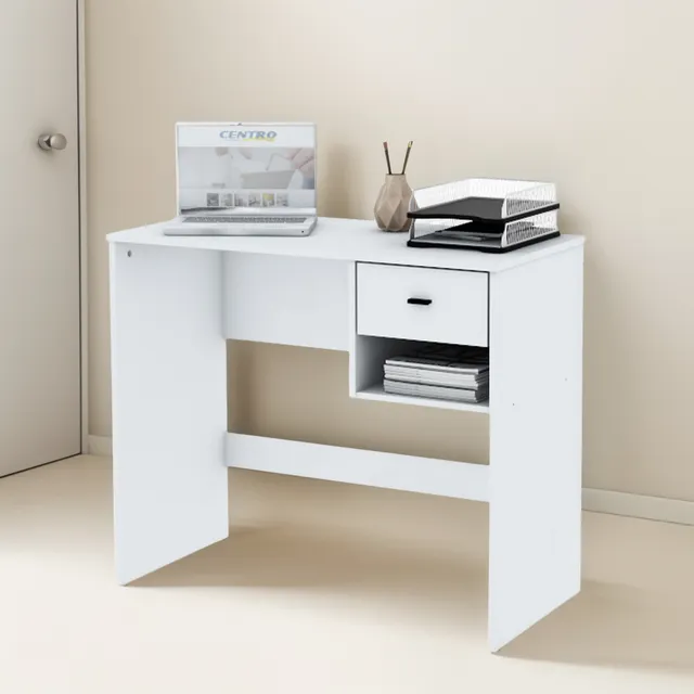 ESCRITORIO MUEBLE BLANCO CENTRO ESTANT ROMA 90X44X76CM