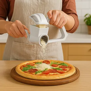 Ralador E Fatiador Queijo Manual Manivela Inox 3 Em 1 Ralador E Fatiador Queijo Manual Manivela Inox 3 Em 1