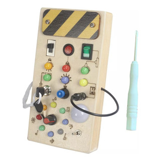 Led Montessori Busy Board Juguete De Viaje Desarrollo1 Led Montessori Busy Board Juguete De Viaje Desarrollo1