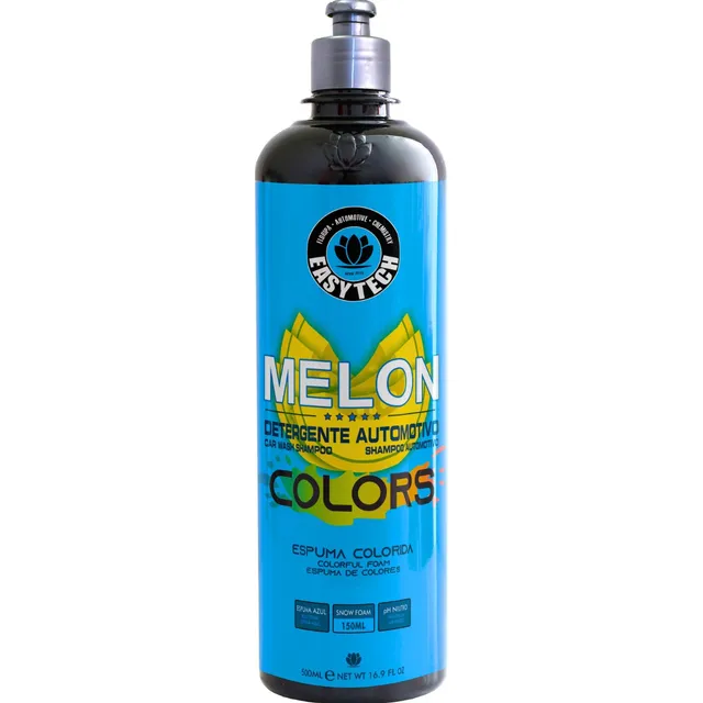 Shampoo Melon 500ml Detergente Automotivo Colors Azul