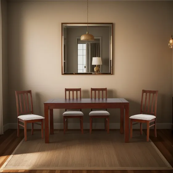 Juego Comedor Ñuble 6 Sillas Caramelo Beige Cic