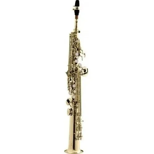 Saxofone Soprano Reto Harmonics Hst410l Laqueado Em Sib Case