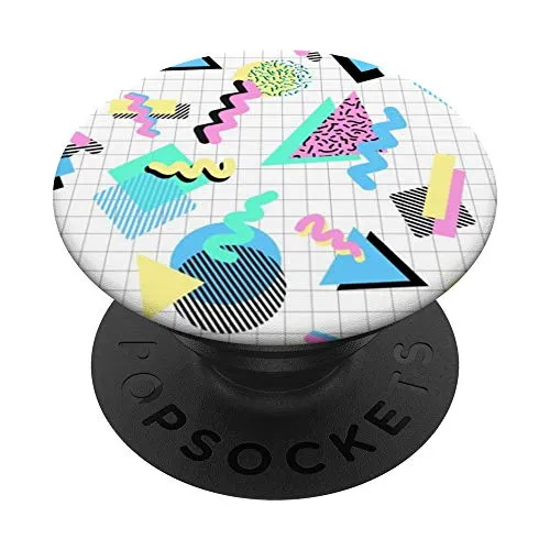 Popsocket Popsockets Swap Con Patrón Geométrico Retro De Los