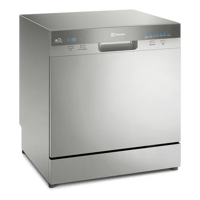 Lavavajilla Electrolux Ehce08m2stg 7 Programas 8 Sets Color Plateado