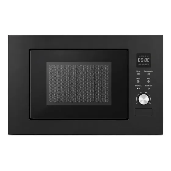 Microondas Empotrable Maxims A75 de 21 L, Negro con Seguro para Niños