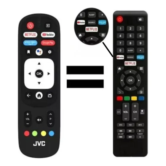 Control Remoto Jvc Smart Tv Modelo: Rm-c3287