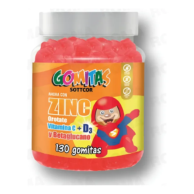 Gomitas Zinc Orotate Niños 130und