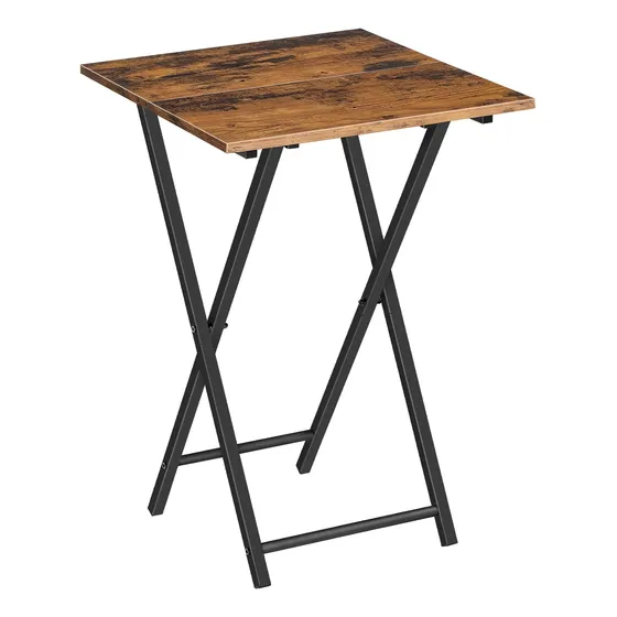 Mesa Plegable Para Tv De Madera Auxiliar Portátil Industrial