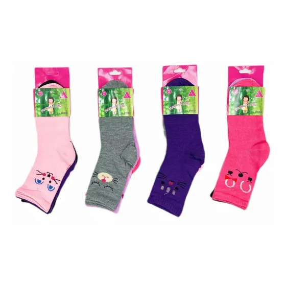 Pack 12 Pares Calcetín Algodón Con Bambu Para Juvenil Niña