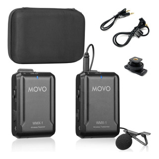 Sistema De Micrófono Inalámbrico Lavalier Movo Wmx-1 Para Ré Sistema De Micrófono Inalámbrico Lavalier Movo Wmx-1 Para Ré