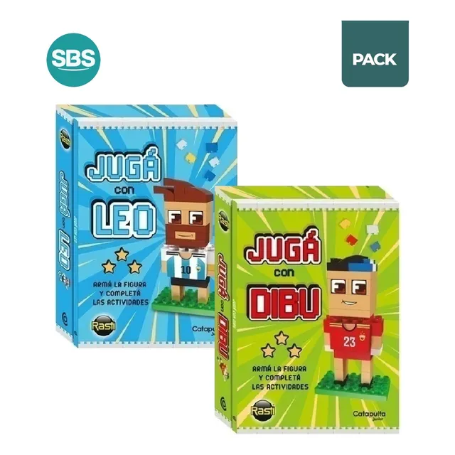 Juga Con Dibu + Juga Con Leo - Rasti - 2 Libros
