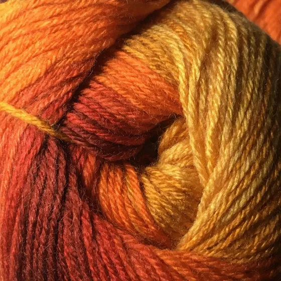 Ovillo Lana Acrilica Color Rojo Naranja Burdeo Dorado 437 #2