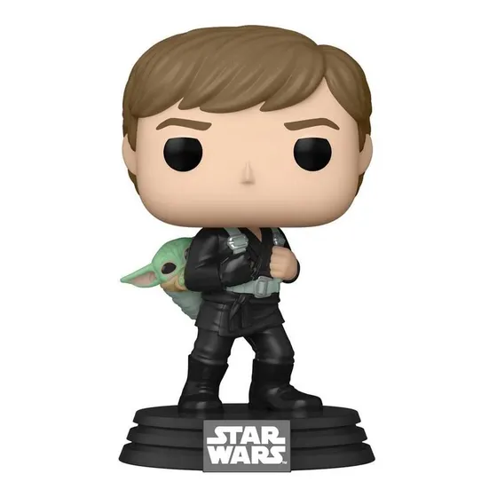 Funko Pop Star Wars - Luke Skywalker And Baby Yoda Grogu