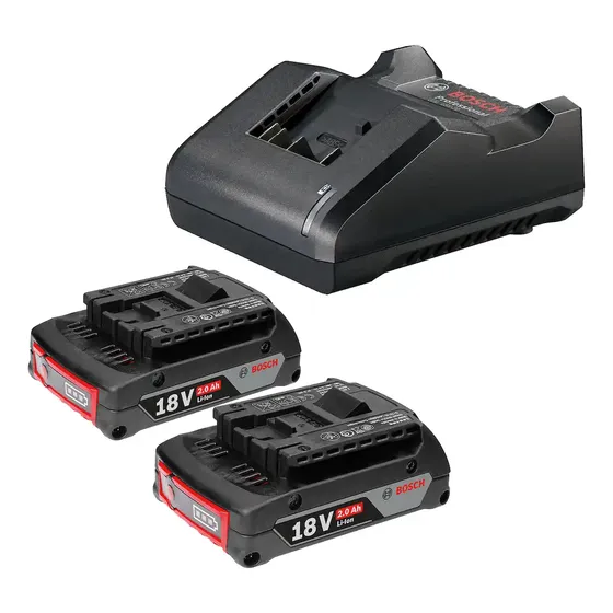 Kit 2 Baterías Gba 18v 2ah + Cargador Gal 18v-20 Bosch