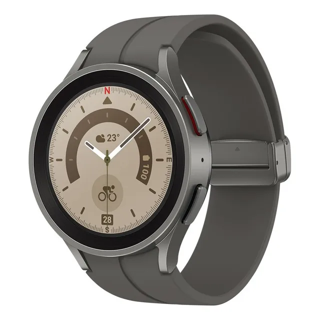 Smartwatch Samsung Galaxy Watch 5 Pro 45mm Super Amoled Gris Color del bisel Transparente - Excelente (Reacondicionado)