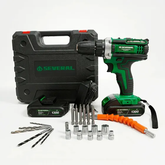Parafusadeira 21v Recarregavel 2 Baterias 1300mah Profissional Several Frequência 60 Hz Pholex