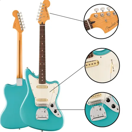 Guitarra Fender Player Ii Jaguar Rosewood Fingerboard Aquato