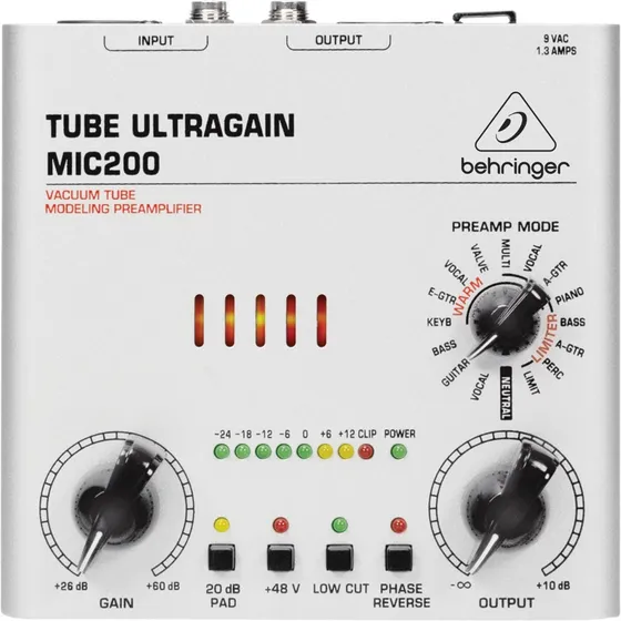 Behringer Preamplificador Para Microfono Mic200
