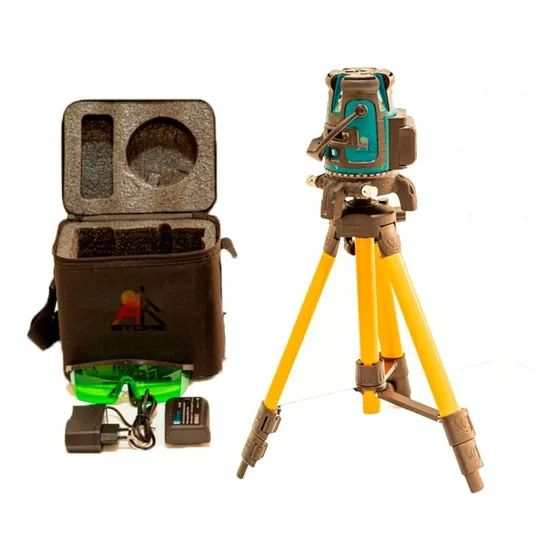 Nivel Laser 5 Líneas Verde Profesional / Trípode Base