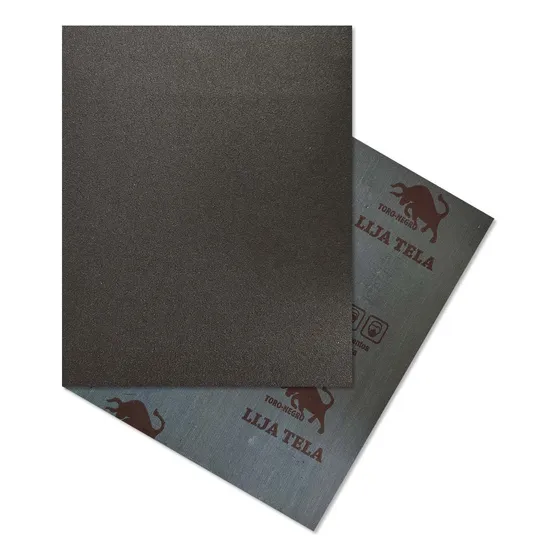 Pack 25 Lija Pliego Tela Fierro Metal 230x280mm Grano 80