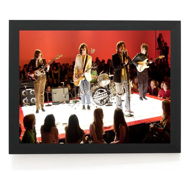 Quadro Decorativo Retro Banda The Strokes Vintage 42x29cm